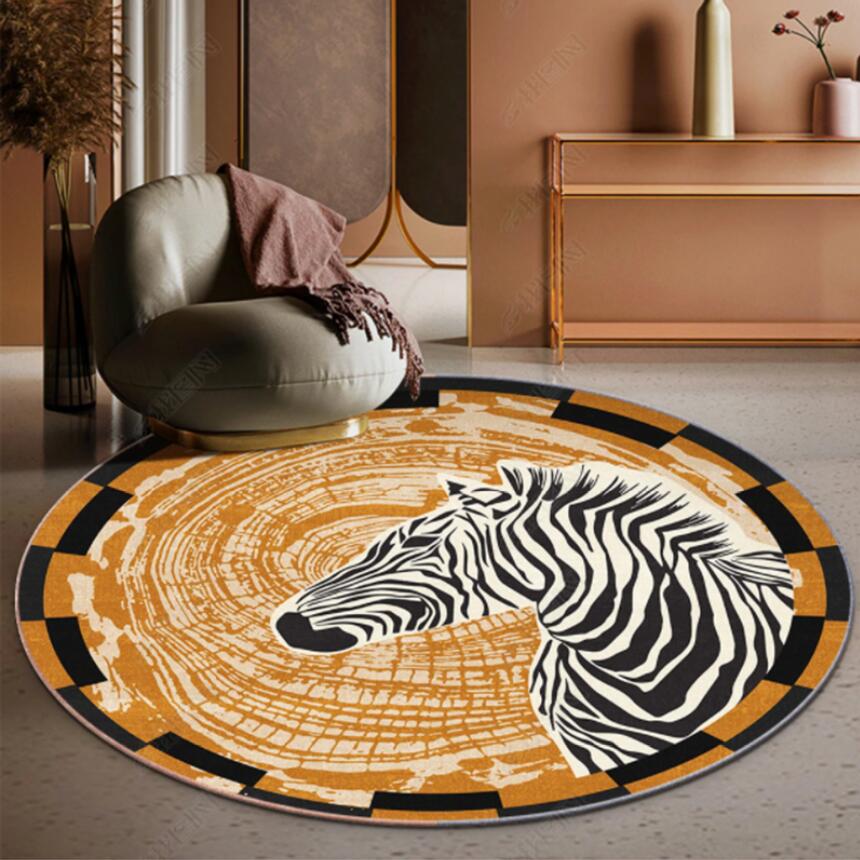 Commercial Fabric Printing - Modern Zebra Tiger Leopard Print Carpet