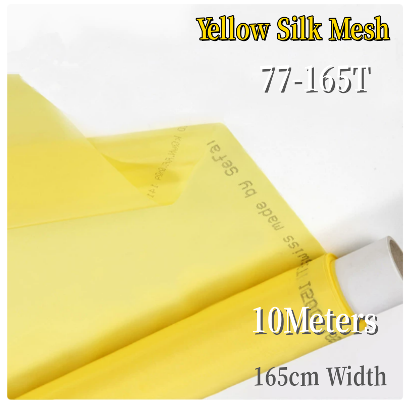 Commercial Fabric Printing - 10 Meters Yellow 165 Width Silk