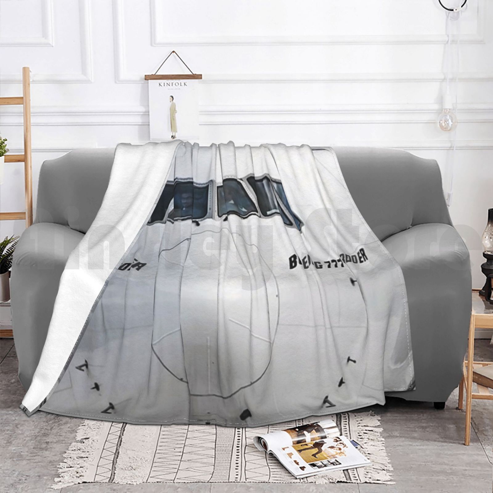 Boeing 777 Nose View Blanket F - đánh giá và giá Commercial Fabric Printing